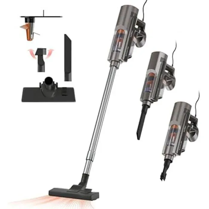 Aspirateur à main - Solac - Turbobat 600 - Puissance 12 kPa - Filtration Métal Mesh et HEPA - Réservoir 800ml