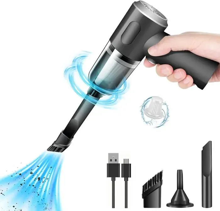 Aspirateur à Main5000 PA Aspirateur Voiture Puissant sans Fil 120W Mini Aspirateur sans Fil Portable et Rechargeable