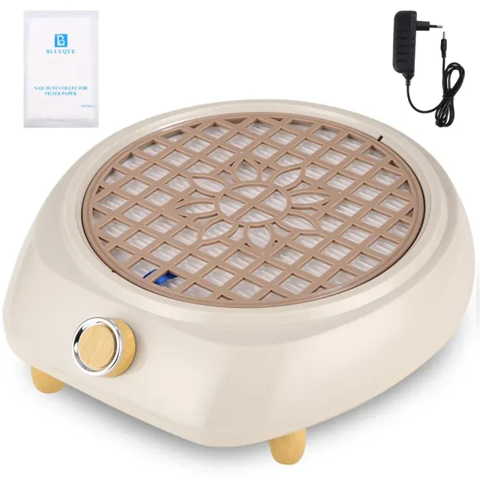 Aspirateur à ongles 100W 5000 tr/min blanc professionnel pour la maison et lextraction de la poussièresalon de manucure avec