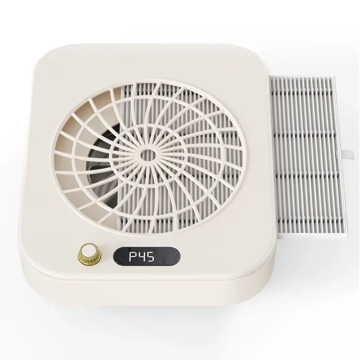 Aspirateur à Poussière pour Ongles Professionnel avec Aspiration Puissante 360°Outil de Manucure avec Filtre Anti-déversement