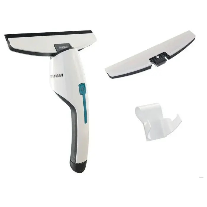 Aspirateur à vitres et salle de bains Leifheit Nemo 51035 lave vitres électrique avec boîtier étanche et support mural blanc