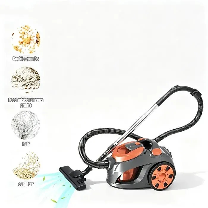Aspirateur Aspirateur sans sac 3300W Câble 5 m 3L Aspirateur pour Tapis et Sols durs Silencieux Conception facile démonter
