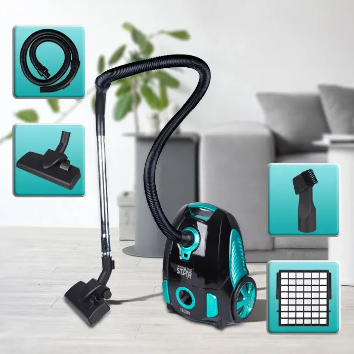 Aspirateur avec sac à poussière Aspirateur avec brosse turbo rotative format de marque allemande 1800w- Capacité du sac 3 L