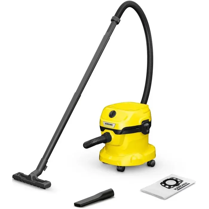 Aspirateur avec sac - KARCHER - WD 2 Plus V-12/4/18 - Nettoyage sec & humide - Réglage puissance - 4 L