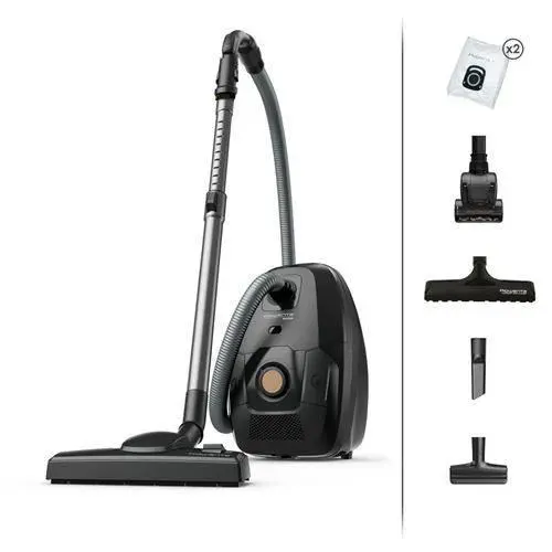 Aspirateur avec sac - ROWENTA - Green Force Effitech RO6180EA - 400 W - Noir - Écologique
