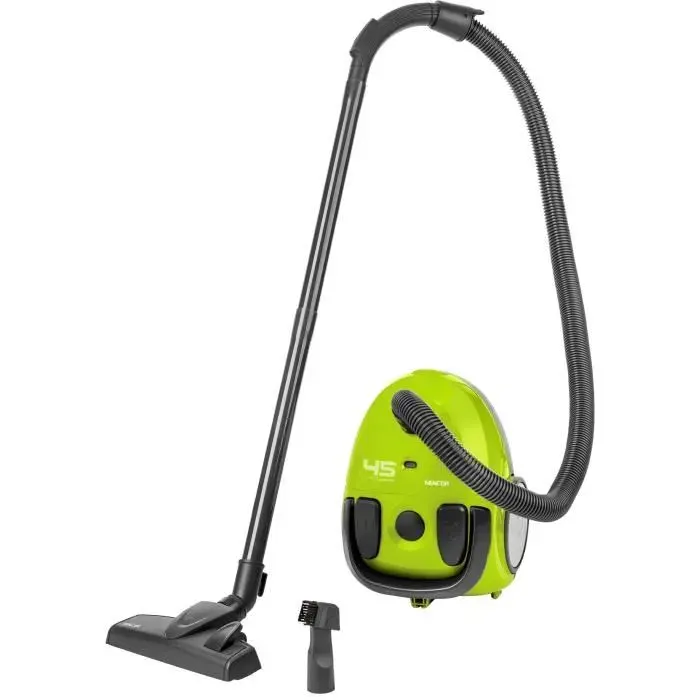 Aspirateur avec sac Sencor SVC 45GR-EUE3 - Moteur ECO 850 W - Filtration 5 étapes - Sac 15 L - Vert