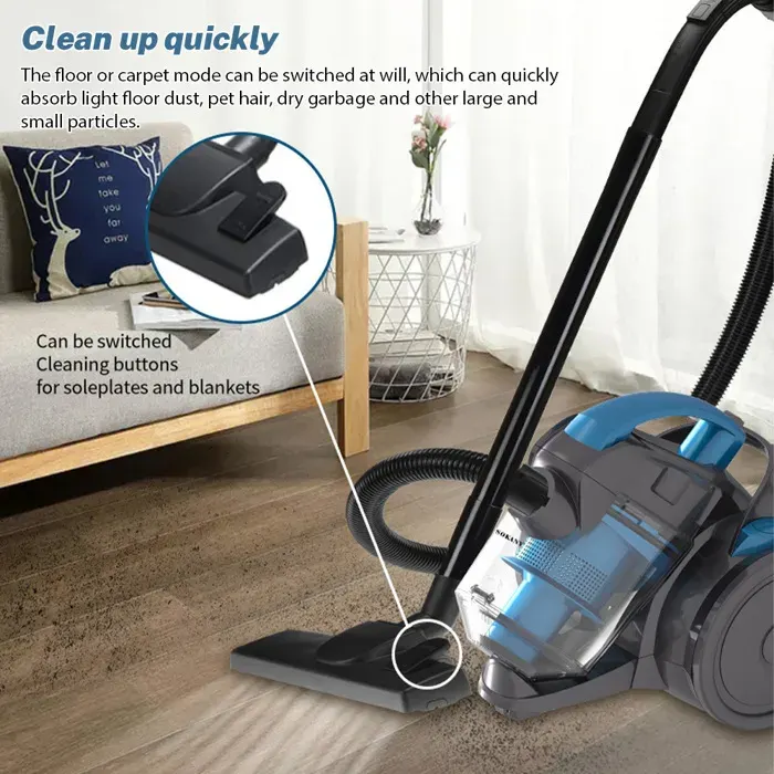 Aspirateur Balai Cyclonique Portable - 2000W - Puissance et Polyvalence pour un Nettoyage Profond