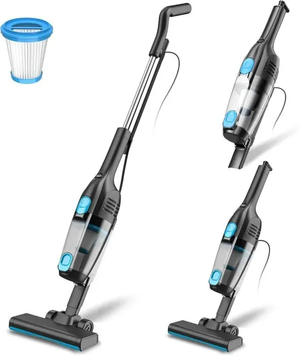 Aspirateur Balai Filaire - ALAN TITCHMARSH - 600W - 20Kpa Aspiration - 5m Câble - 1L Collecteur