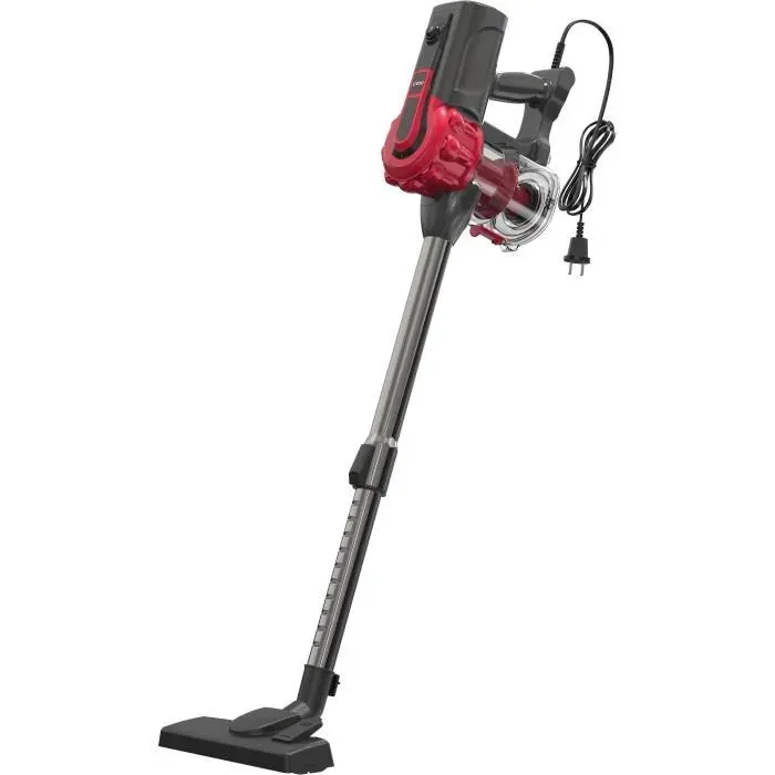 Aspirateur Balai Filaire - LIVOO DOH142 - 600 W - 12 kPa - 82 dB - Cyclonique - 055 L - Rouge