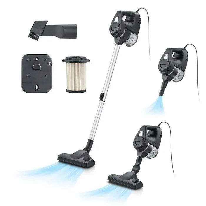 Aspirateur balai filaire - SEVERIN CY7080 - 19 000 Pa - 500 ml - Câble 6 m - Noir
