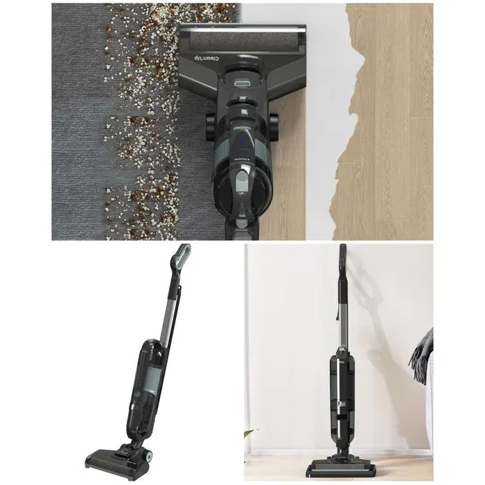 Aspirateur balai laveur - LIVOO - 600W - 2 en 1 - 15 kPa - Autonettoyage