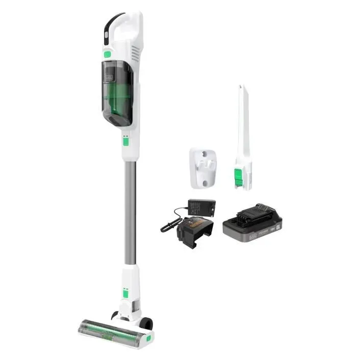Aspirateur balai multifonction - BLACK & DECKER - REVSV18D1-QW - 36 AW - 18V 20 Ah - Blanc