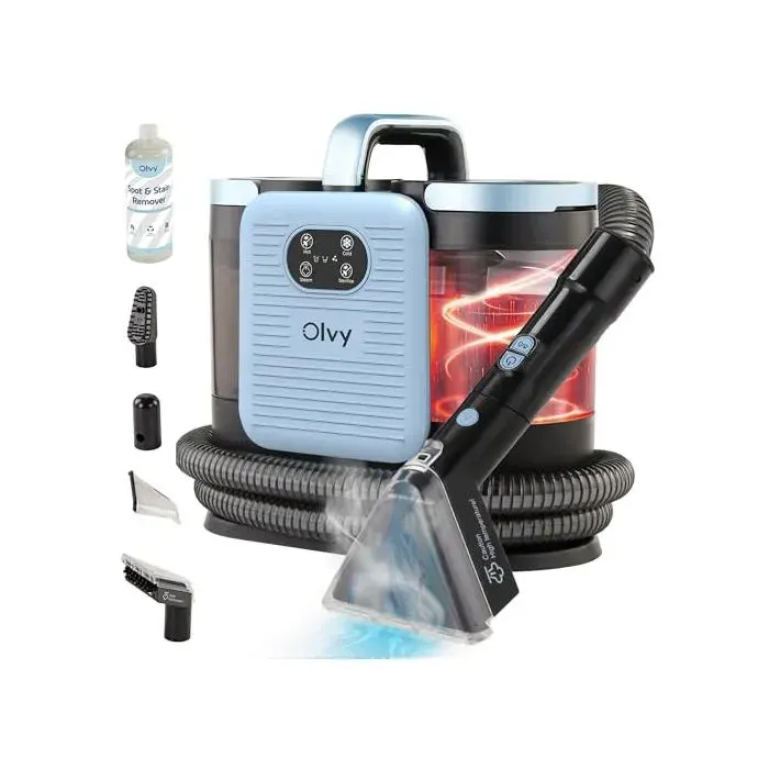 Aspirateur balai - OLVY - C998 - 1650 W - Collecteur 16 L - Lavage & vapeur