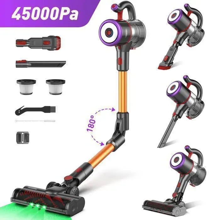 Aspirateur Balai - ONSEEN - 550W - 53min Autonomie - Filtration 5 Étapes - Poils dAnimaux