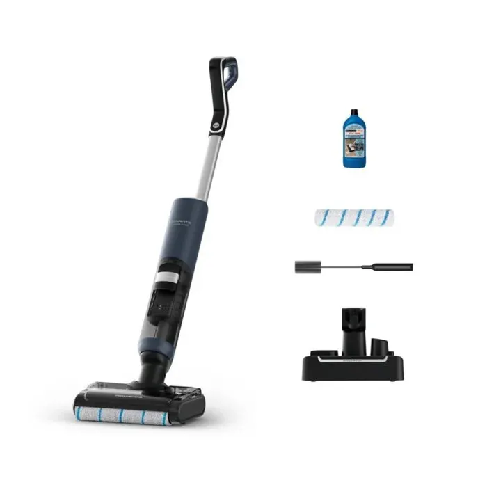 Aspirateur balai - ROWENTA - X-Clean 5 Pro - 200W - Bleu - 2 en 1 laver et aspirer
