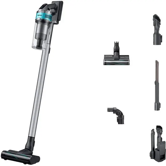 Aspirateur Balai - SAMSUNG - Jet 75 Turbo - 2en1 - Rechargeable - Sans Sac - Noir/Chrome