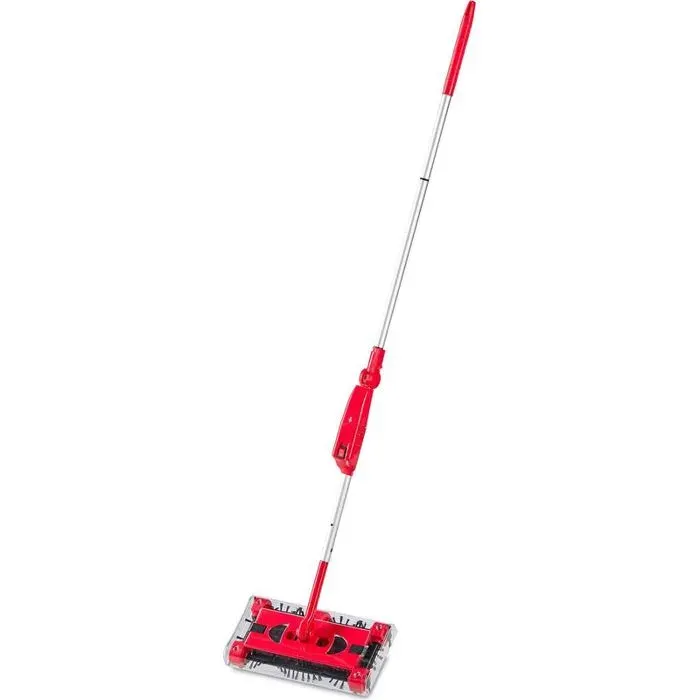 Aspirateur balai sans fil 126 cm nettoyage carrelage et tapis avec roulettes
