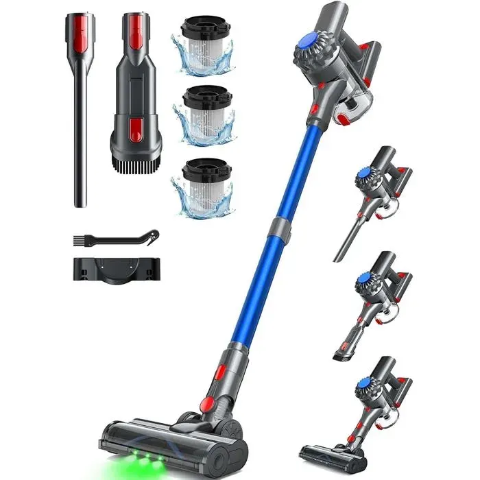 Aspirateur Balai Sans Fil 50Mins/40Kpa/450W Aspirateur Sans Fil