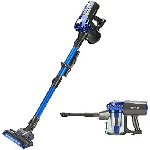Aspirateur Balai sans Fil - Akitas - V8 - Batterie Lithium 222V - 40 min Autonomie - 17000pa