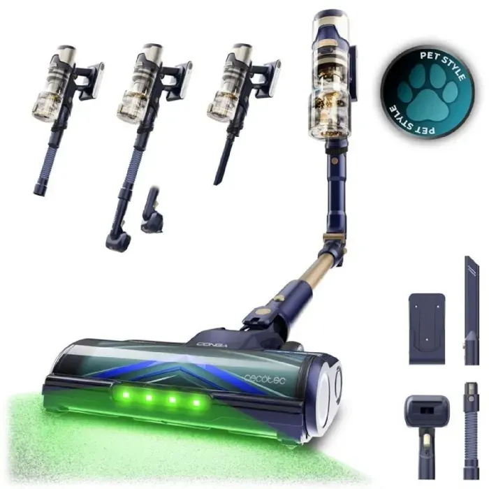 Aspirateur balai sans fil - CECOTEC - Conga Rockstar RS80 Pet Flex Detect - 200 AW - 600 W - 65 min