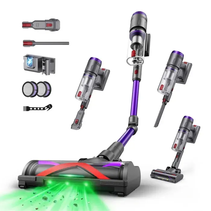 Aspirateur Balai sans Fil CIRCLIO K80 Auto - 58 kPa 600 W 75 min 1.6 L - Tube Pliable - Écran LED Intelligent - Autoportant