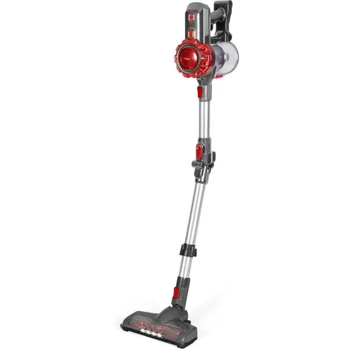 Aspirateur Balai sans fil FLEX - LIVOO DOH138 - 150 W - 10 kPa - 76 dB - Cyclonique - 2 vitesses - 055 L - Rouge