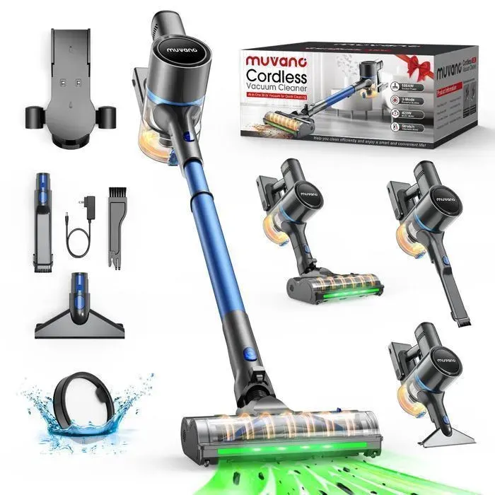 Aspirateur Balai Sans Fil - G26 - 30 kPa daspiration - Autonomie 60 min - Filtration 5 étapes