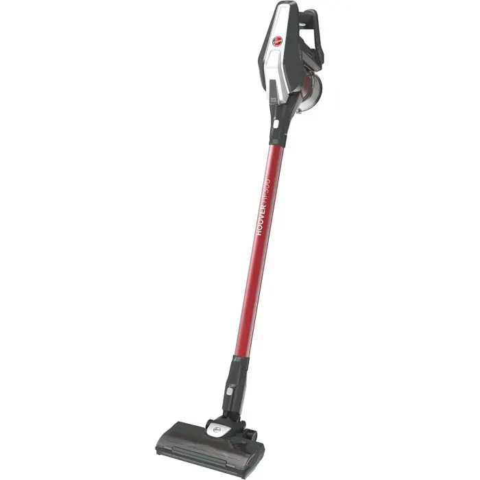 Aspirateur balai sans fil - HOOVER HF322TH - Puissance 22 V - Autonomie 40 min - Réservoir 07 L - Noir/Rouge