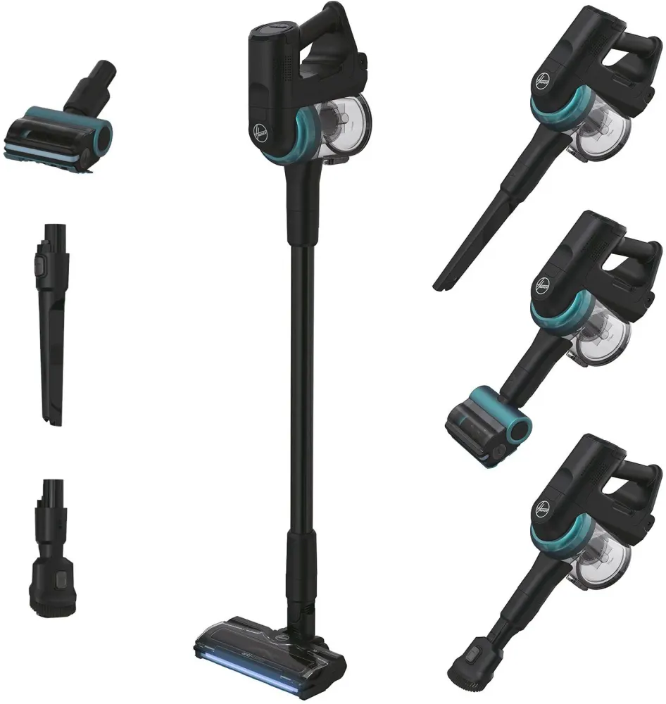 Aspirateur balai sans fil - HOOVER HF410P - Puissance 190 W - Autonomie 30 min - Réservoir 07 L - Noir