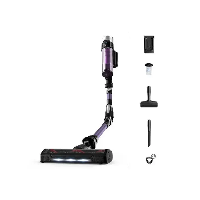 Aspirateur balai sans fil multifonction Rowenta X-Force Flex 9.60 Kit Allergie RH2039WO 250 W Noir et Violet