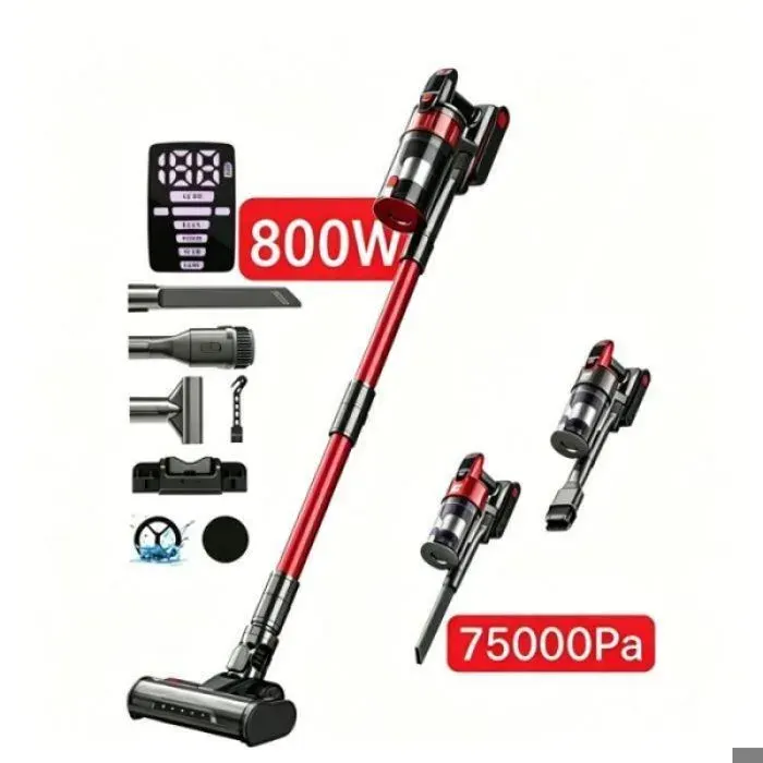aspirateur balai sans fil poil animaux puissant- batterie 9x3200mAh haute endurance filtration 7 niveaux10 en1 ASPIRATEUR BALAI