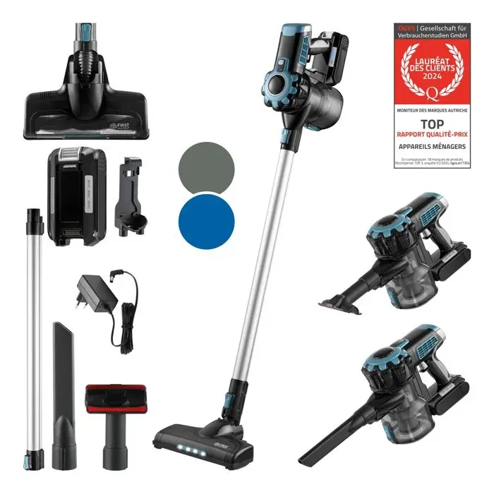 Aspirateur Balai Sans Fil Puissante 120W - Aspirateur Balai Sans Sac Multifonctions 2in1 - Autonomie 40 min - 2200 mAh