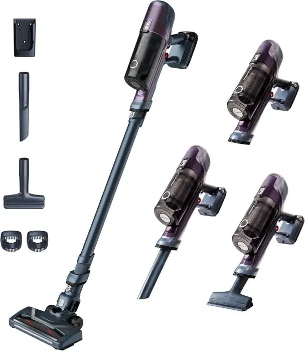 Aspirateur balai sans fil - Rowenta - X-PERT 6.60 - Autonomie 45 min - Batterie amovible - Violet