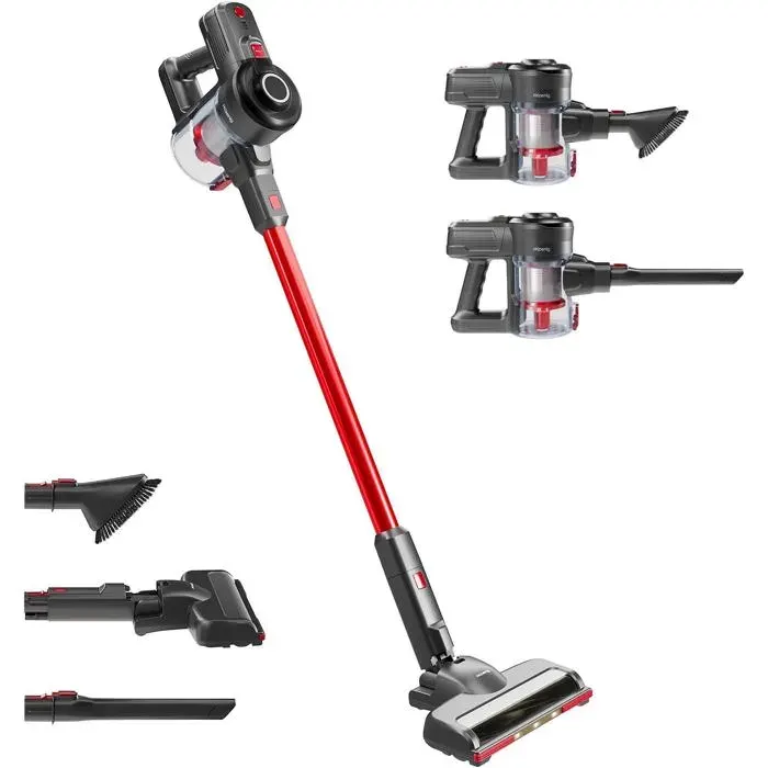 Aspirateur Balai Sans Fil Sans Sac Up600 - Powerclean - 2 Vitesses - Puissant -Compact - Léger - Autonome -Silencieux - 120W[BC934]