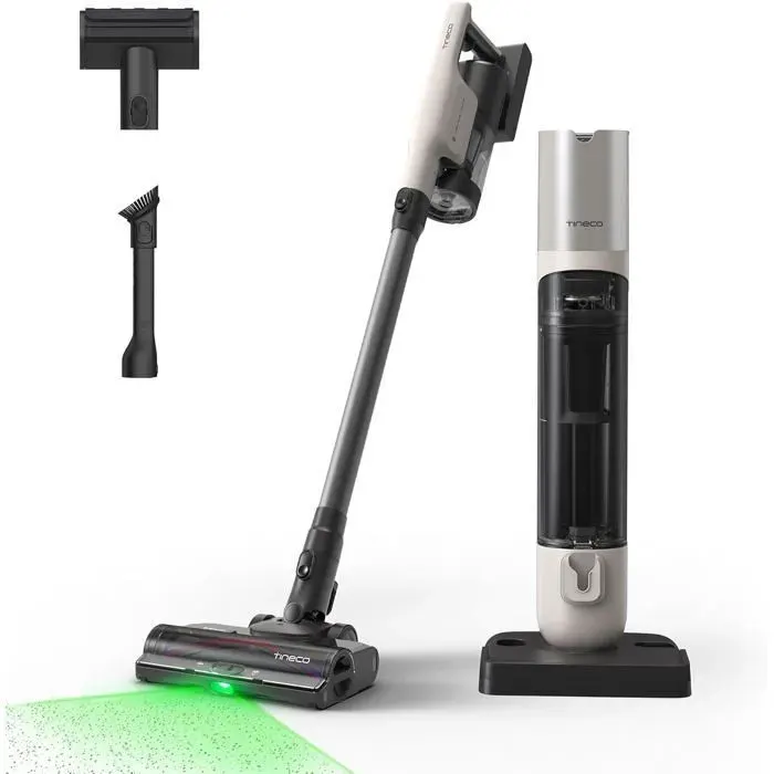 Aspirateur balai sans fil - TINECO - Pure One Station 5 Pro - Base auto-vidange - 25 L - Batterie