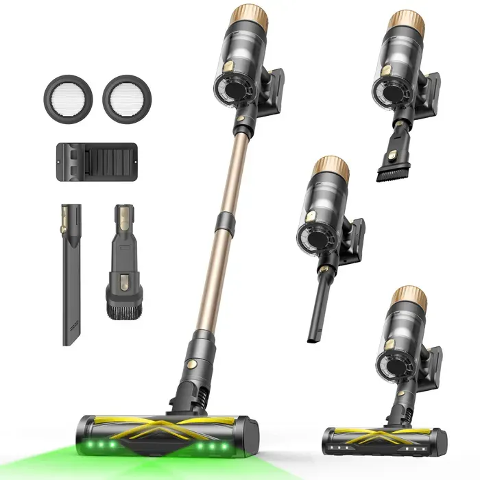 Aspirateur Balai Sans Fil ULTENIC U15 –Ultra Puissant (75 kPa) –Longue Autonomie 70 min –Autoportant –Batterie Amovible –Écran LED