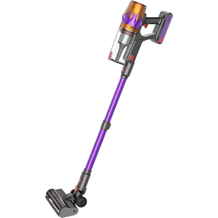 Aspirateur balai sans fil - UNDERSCORE - Fieety - Violet - Léger - Batteries rechargeables