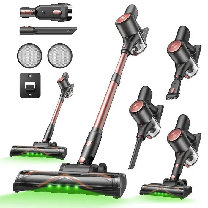 Aspirateur Balai sans Fil Vactidy Blitz VP10 Pro - 100 AW/55 kPa/400 W - Écran LED - Batterie Amovible - Tube télescopique - Léger