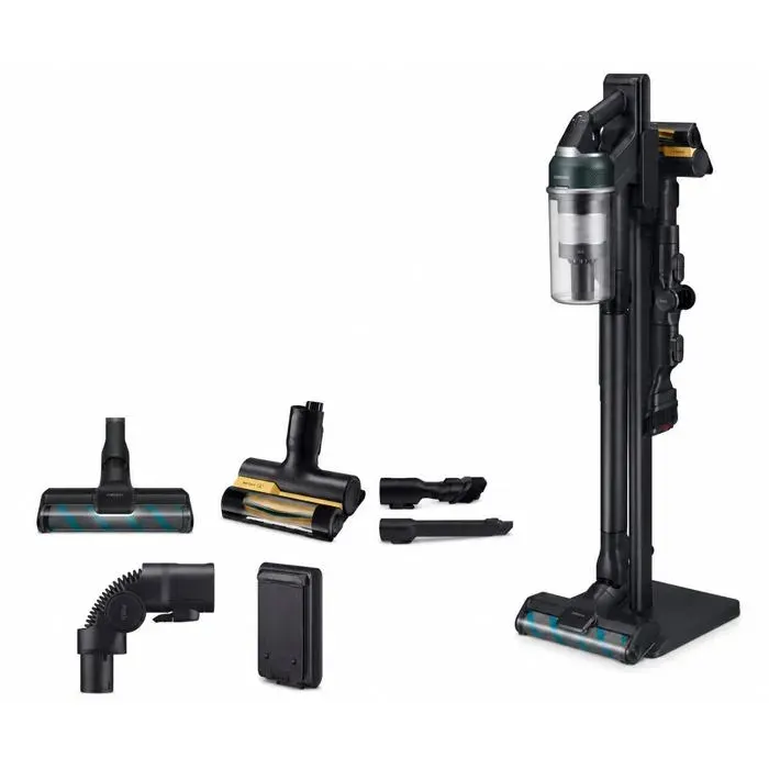 Aspirateur balai sans fil vert - SAMSUNG - Autonomie 60 min - Batterie Li-Ion - Temps de charge 35 h