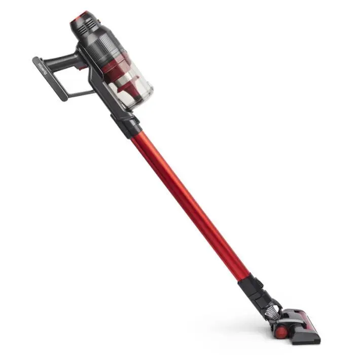 Aspirateur balai sans sac H.Koenig UPX18 FullPower - Batterie Lithium 40mn - Rouge