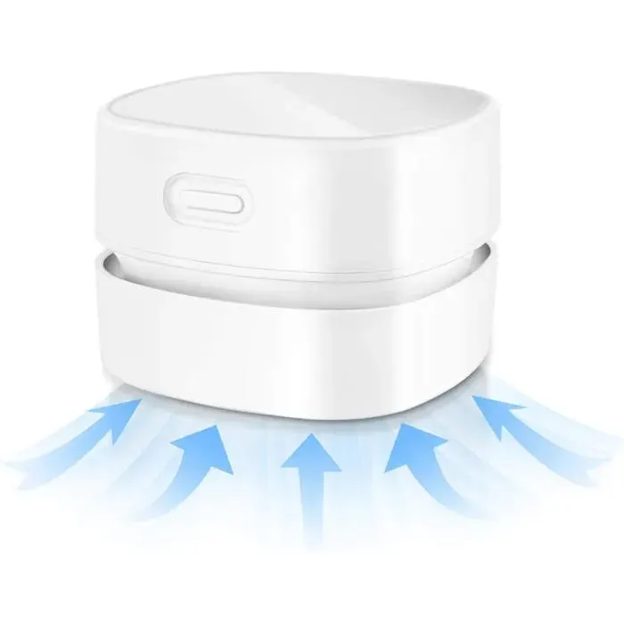 Aspirateur bureau sans fil USB rechargeable pour table clavier voiture Label