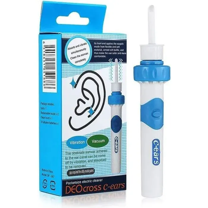 Aspirateur cérumen oreille - kit nettoyage outil intelligent retrait cire 382 - aspirateur Étiquette