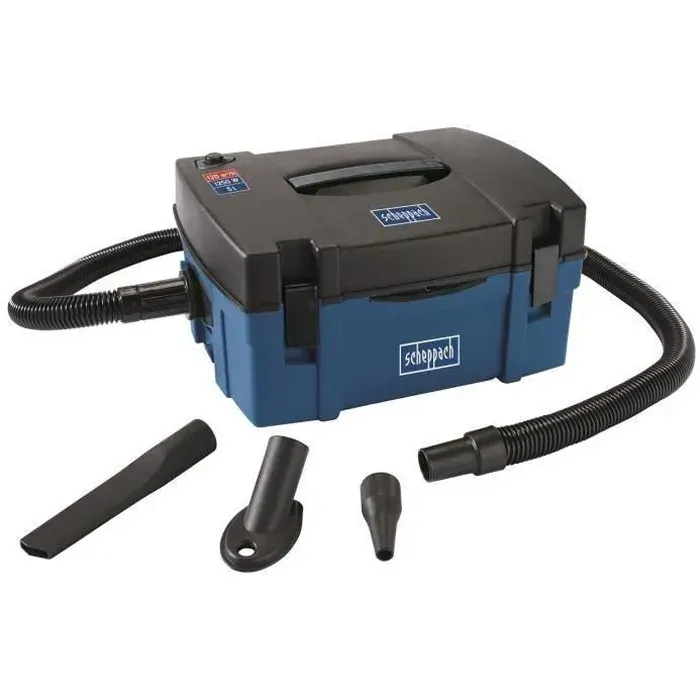 Aspirateur compact de chantier Scheppach - HD2P - Cuve polypropylène 5L - 1250W