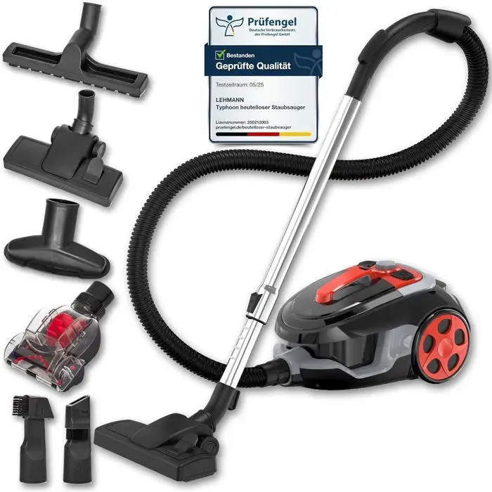 Aspirateur Cyclonique Sans Sac Typhoon 4000 Watt Avec Jeu DAccessoires Aspirateur Puissant Avec Jeu De Buses Filtre H[BC1172]