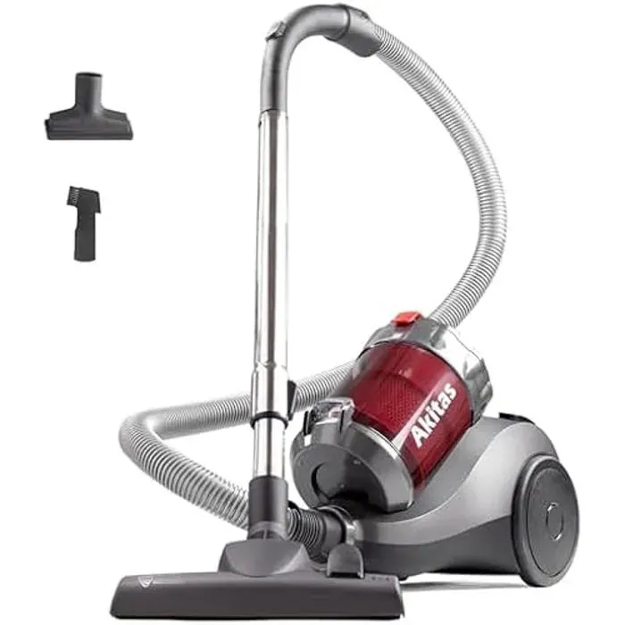 Aspirateur cylindrique sans sac Akitas 800W avec tête de buse Allemande Wessel Werk