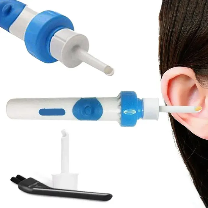 Aspirateur de cérumen - 1 pièce Électrique kit élimination oreilles enfants adultes - Blanc NORVYN