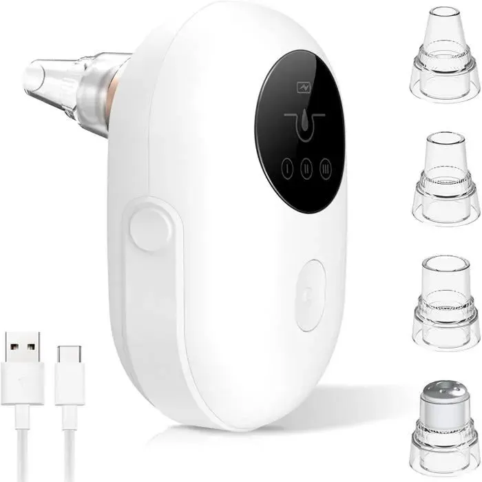 Aspirateur de Pores - LEYTN - Professionnel - Rechargeable - 3 Modes - 5 Sondes