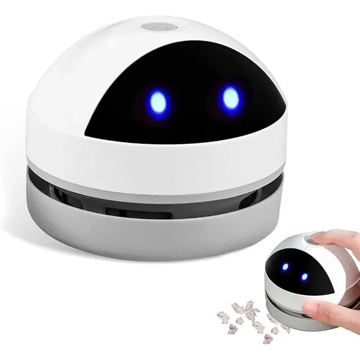 Aspirateur de Table Portable Sans FilRechargeable par USBHaute Puissance Aspiration pour Le Nettoyage des