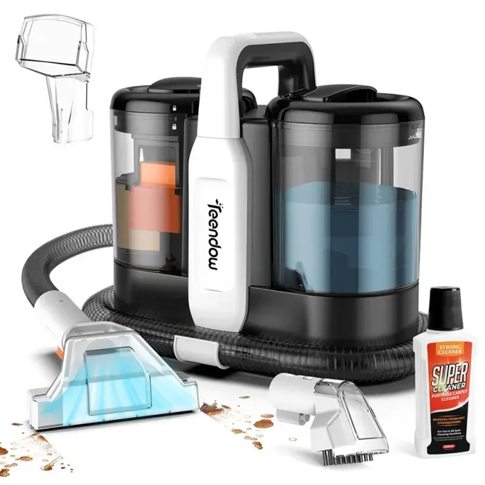 Aspirateur de tapis - TEENDOW - C5 - 11 kPa daspiration - Réservoir 1 500 ml - ≤80 dB