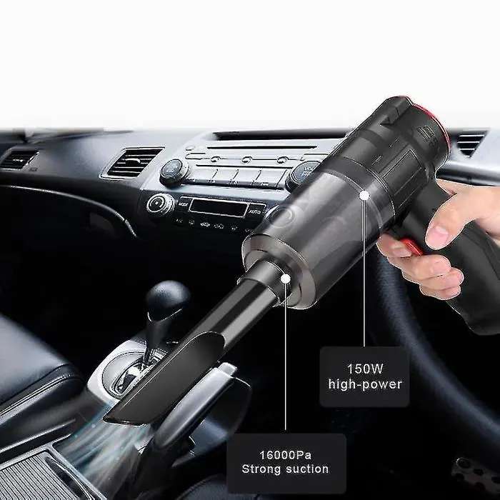 Aspirateur de voiture sans fil 16 000 Pa 150 W 2 en 1 portable souffleur pour la maison et la voiture mini aspirateur